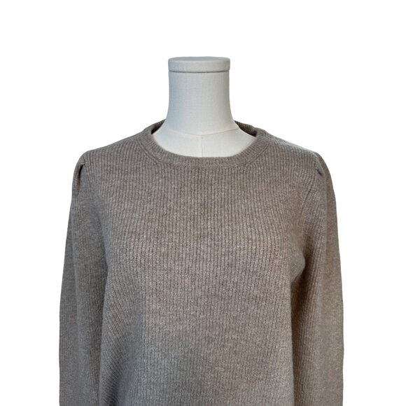 NWT XL Stitches & Stripes Beige Ribbed Sweater Acrylic/Cotton Blend - Picture 5 of 13